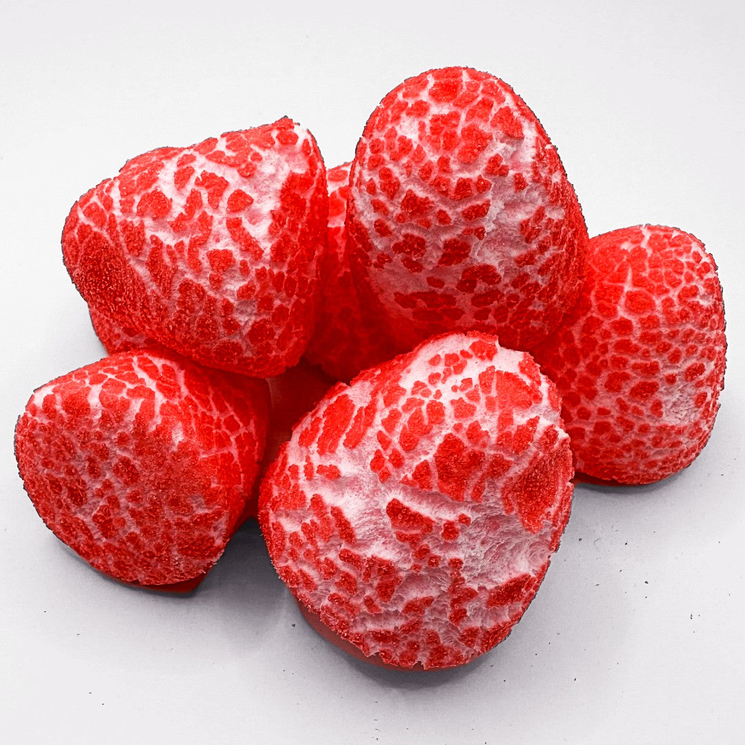 Guimauves aux fraises lyophilisés