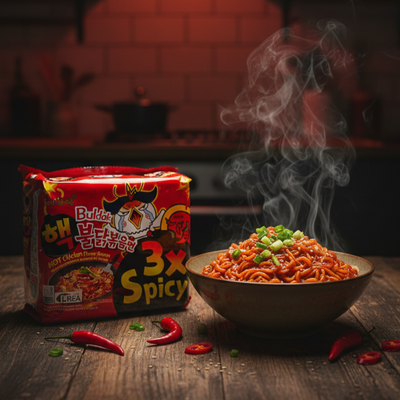 🔥 Pack Défi Buldak 3X Spicy (Vu Sur TikTok)