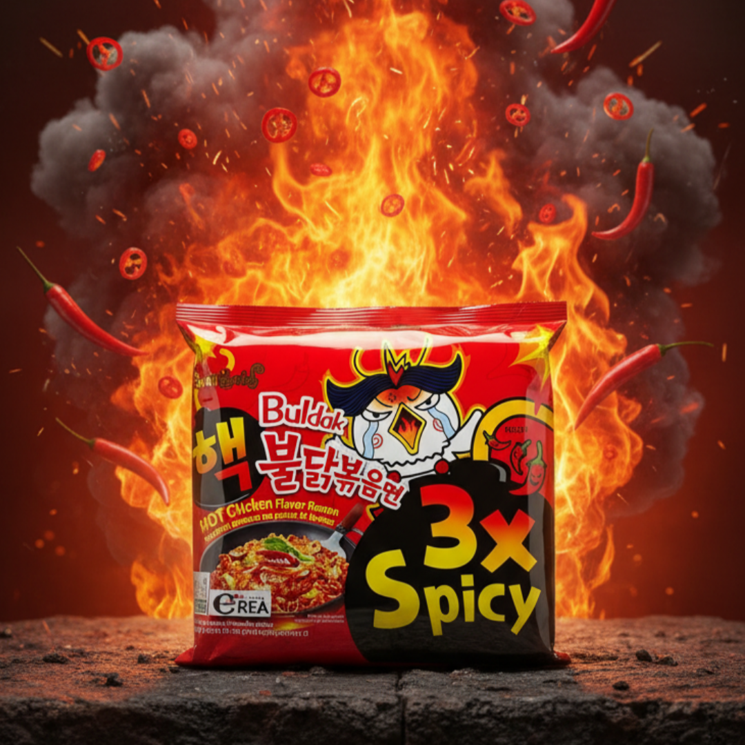 🔥 Pack Défi Buldak 3X Spicy (Vu Sur TikTok)