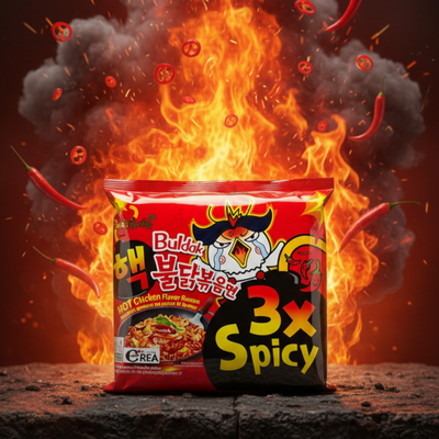 🔥 Pack Défi Buldak 3X Spicy (Vu Sur TikTok)
