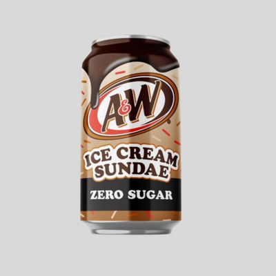 A & W - Soda (355 ml) - Ice Cream Sundae - Zero Sugar