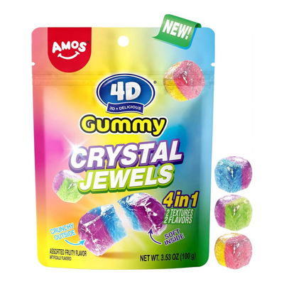 Amos - 4D - Gummy Crystal Jewels - 101g