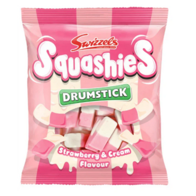 Swizzels - Squashies - 160g - Drumstick - Strawberry & Cream