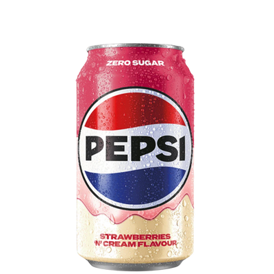 Pepsi - Zero Sugar (330ml) - Strawberry and cream