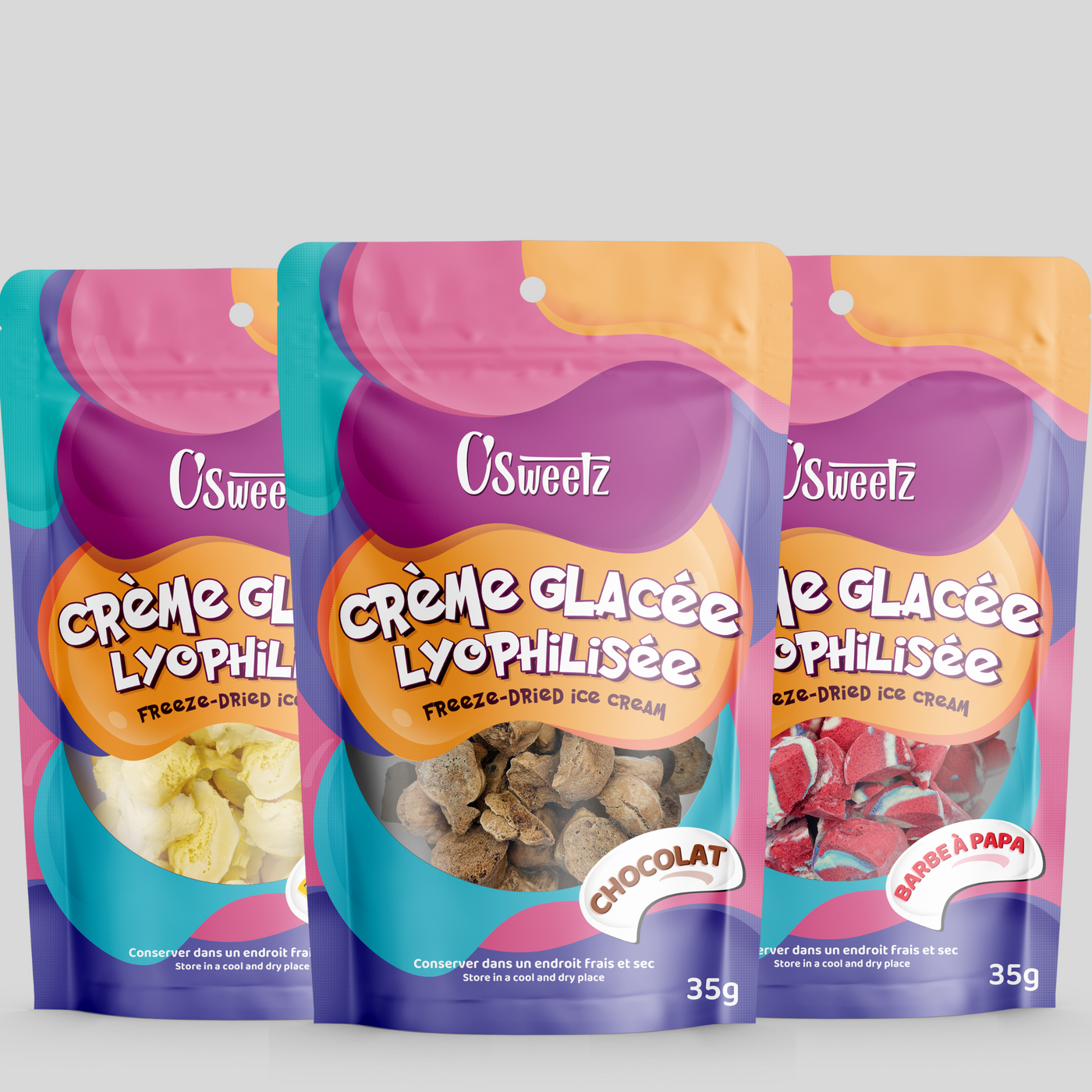 Ensemble découverte crème glacée - 3 saveurs
