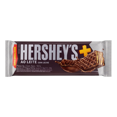 Hershey's - Brazil - Chocolate Wafer Bar 102g - Milk Chocolate