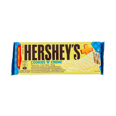 Hershey's - Brazil - Chocolate Wafer Bar 102g - Cookies & Cream