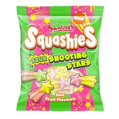 Swizzels - Squashies - 160g - Sour Shooting Stars - Sour Fruits