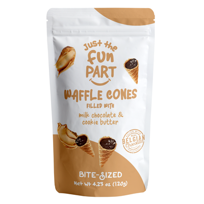 Just The Fun Part - Waffle Cones - 120g - Milk Chocolate & Cookie Butter