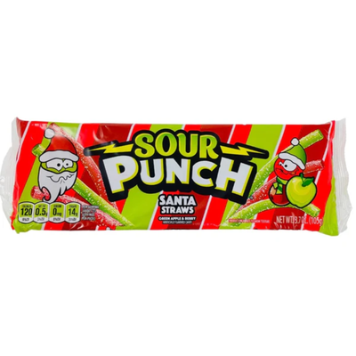 Sour Punch Straws - Christmas