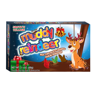 Muddy - Milk Chocolate Covered Gummies - 88g - Reindeer