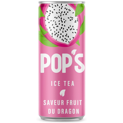 Pop's - Ice Tea - 330ml - Fruit du dragon