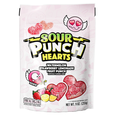 Sour Punch - Saint-Valentin - Valentines Hearts 9oz