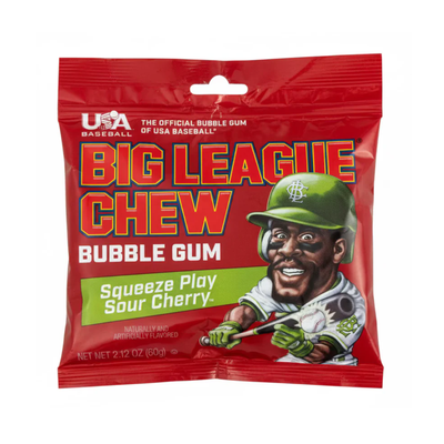 Big League Chew -  Bubble Gum - Sour Cherry