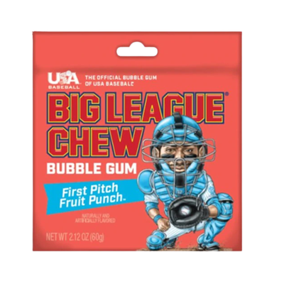 Big League Chew -  Bubble Gum - Fruit Punch