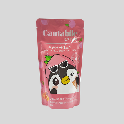 Cantabile - Corée - Pochettes breuvage - 230ml - Peach Iced Tea