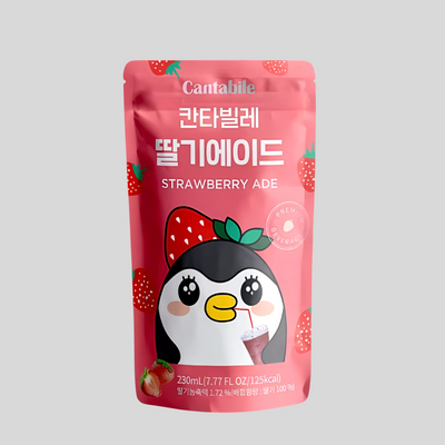 Cantabile - Corée - Pochettes breuvage - 230ml - Strawberry Ade