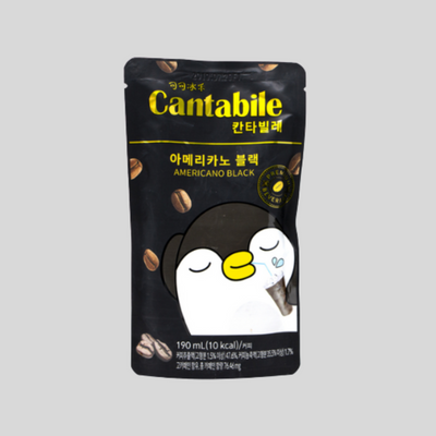 Cantabile - Corée - Pochettes breuvage - 230ml - Black Americano
