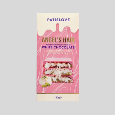 Patislove - Cheveux d'Ange Chocolat Blanc & Framboises (EXP:10-04-2026)