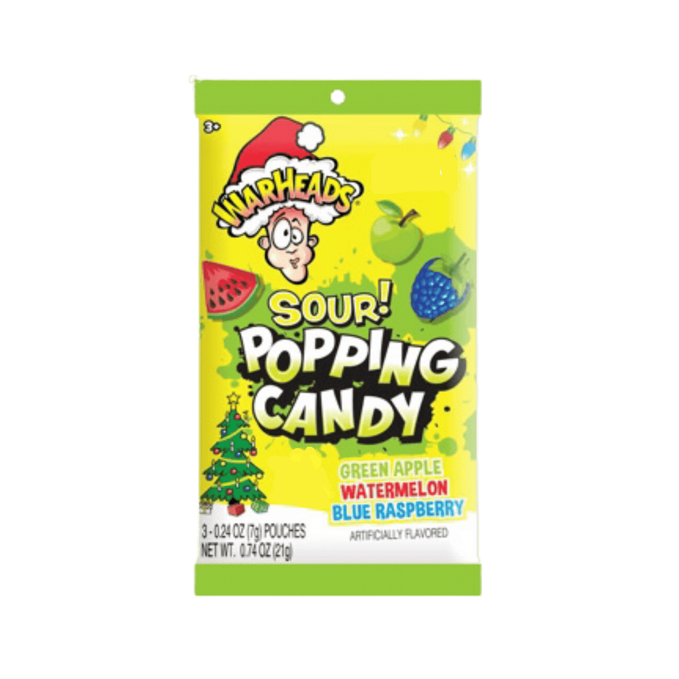 Warheads Popping Candy (Paquet de 3) - Noël