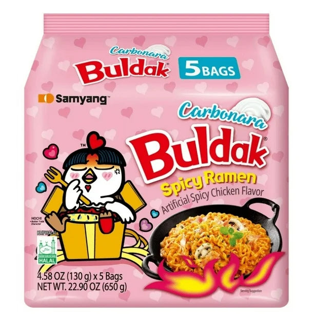 Buldak Carbonara Value pack (5x145g)