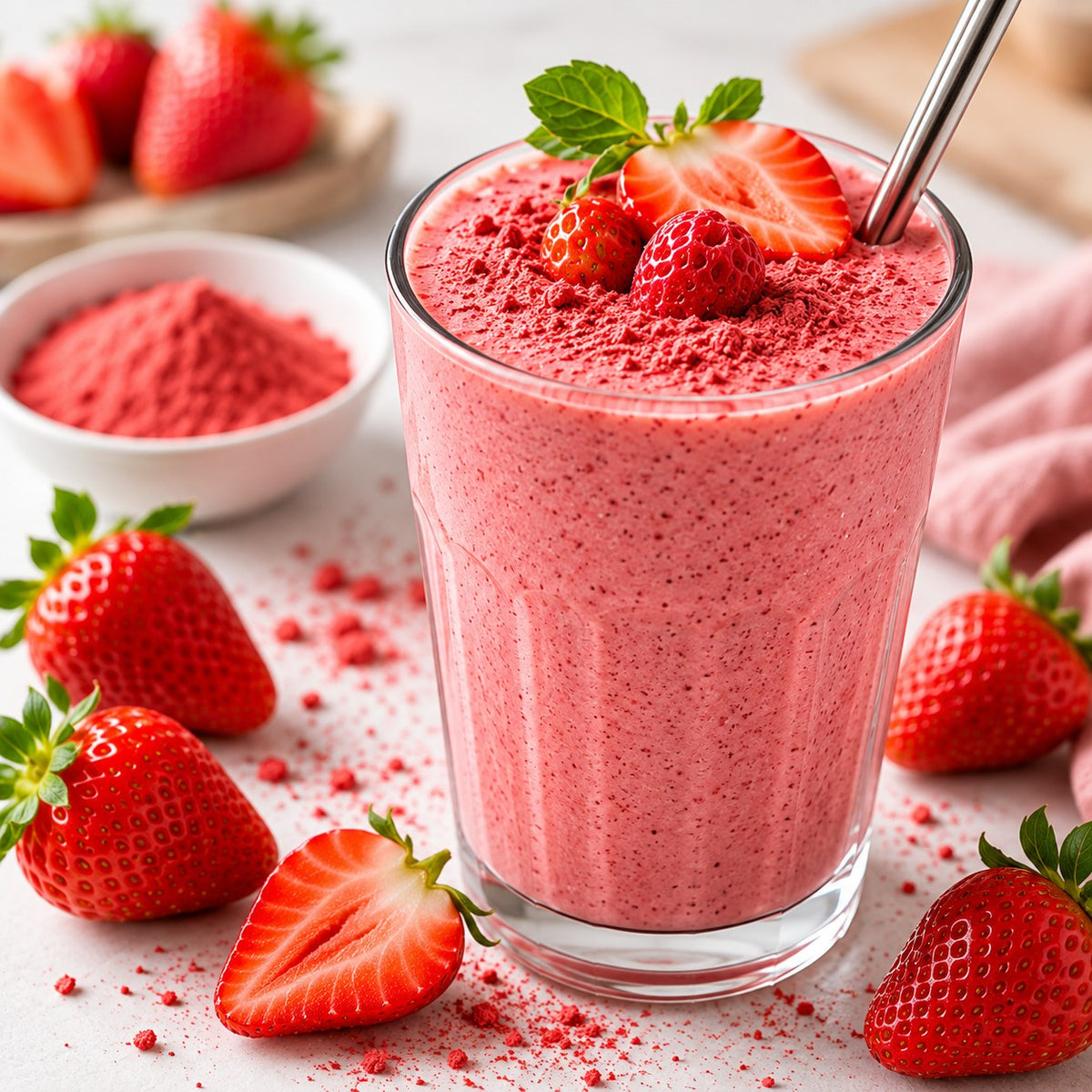 Freeze-dried Strawberry Powder