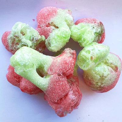 Freeze-dried sour cherry gummies