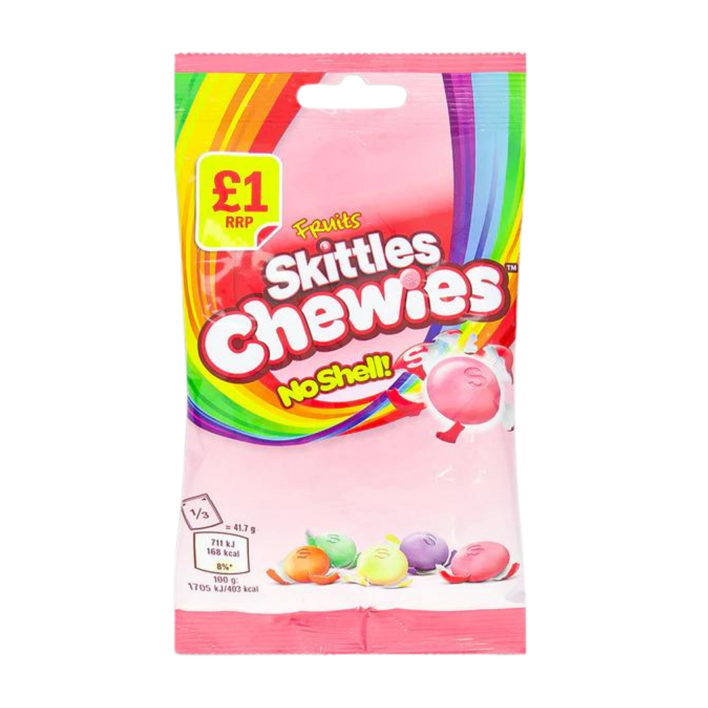 Skittles- Fruits Chewies no shell - Grande-Bretagne